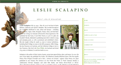 Desktop Screenshot of lesliescalapino.com